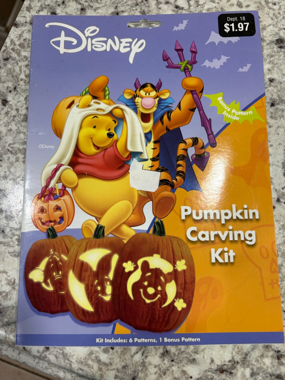 Disney Winnie the Pooh Pumpkin Carving Kit - Yellow